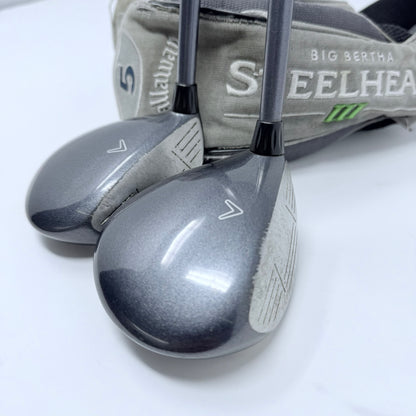CALLAWAY STEELHEAD III 5 & 7 WOOD / REGULAR FLEX CALLAWAY SYSTEM III