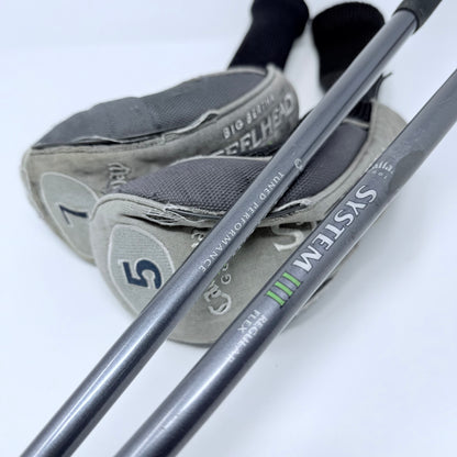 CALLAWAY STEELHEAD III 5 & 7 WOOD / REGULAR FLEX CALLAWAY SYSTEM III