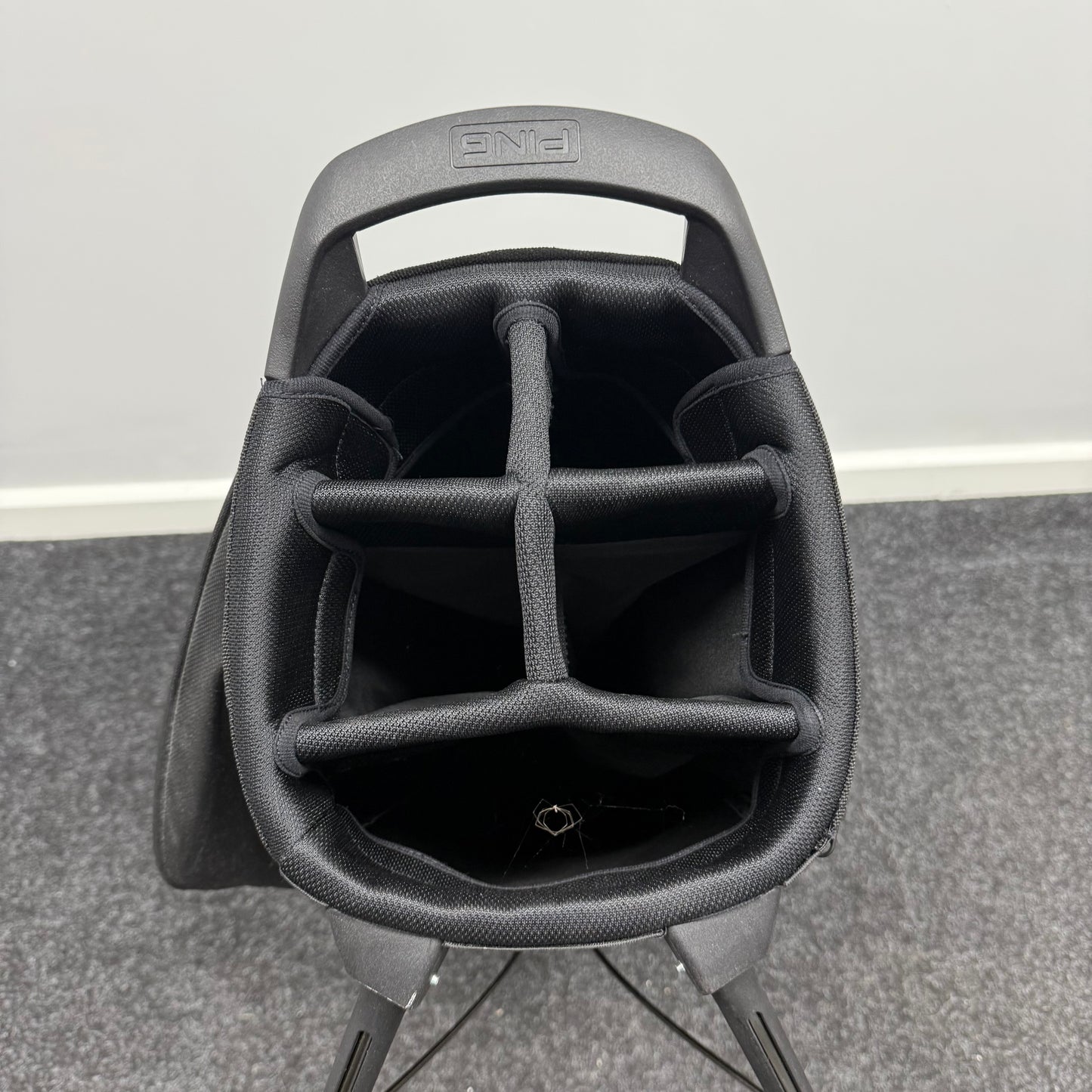 PING HOOFER MONSOON 231 WATERPROOF STAND BAG - BLACK/GREY