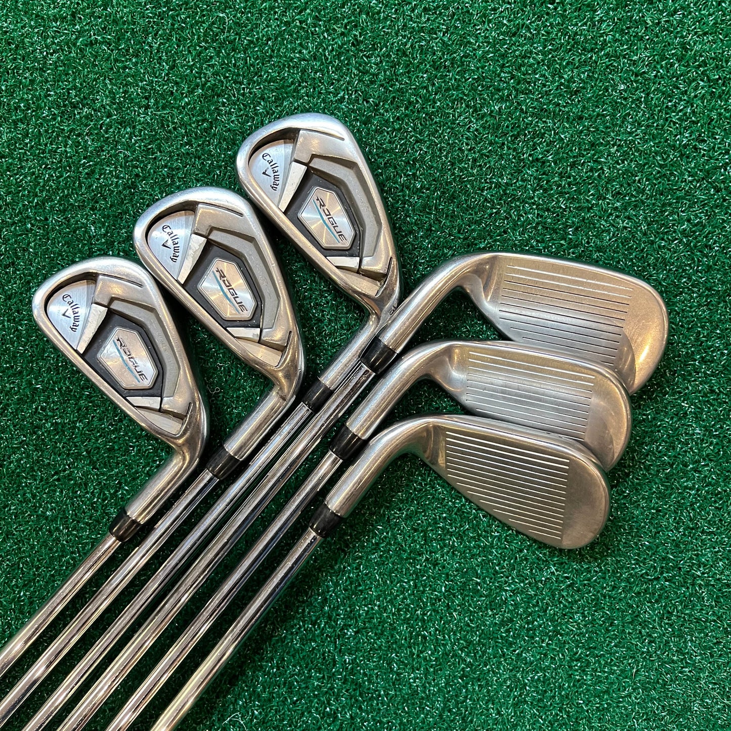 CALLAWAY CF18 ROGUE IRONS / 5-PW / TRUE TEMPER XP105 ST15 S300 STIFF SHAFTS