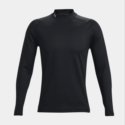 UA MEN'S COLDGEAR® INFRARED LONG SLEEVE GOLF MOCK | BLACK