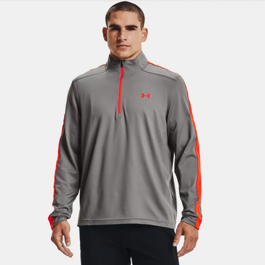 MEN'S UA STORM MIDLAYER ½ ZIP | GREY & ORANGE