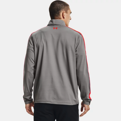 MEN'S UA STORM MIDLAYER ½ ZIP | GREY & ORANGE