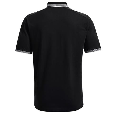 UNDER ARMOUR ACE POLO SHIRT / BLACK-STEEL-HALO