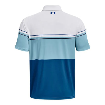 UNDER ARMOUR PLAYOFF 2.0 BLOCK FADE POLO / WHITE OPAL BLUE