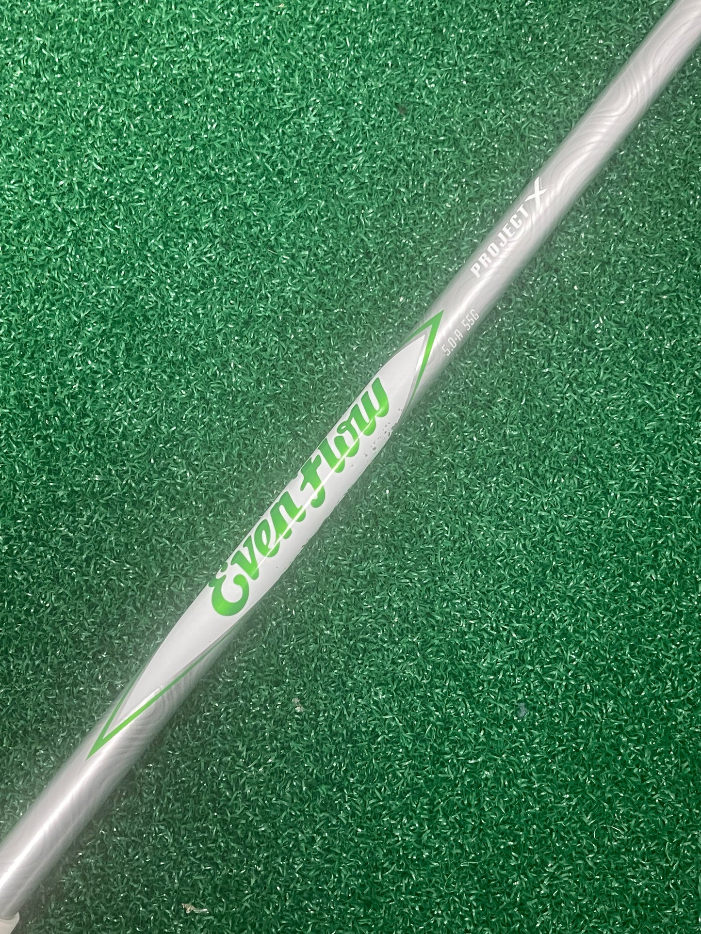 EVENFLOW GREEN FAIRWAY SHAFT / 55G 5.0 A SENIOR FLEX / PXG TIP