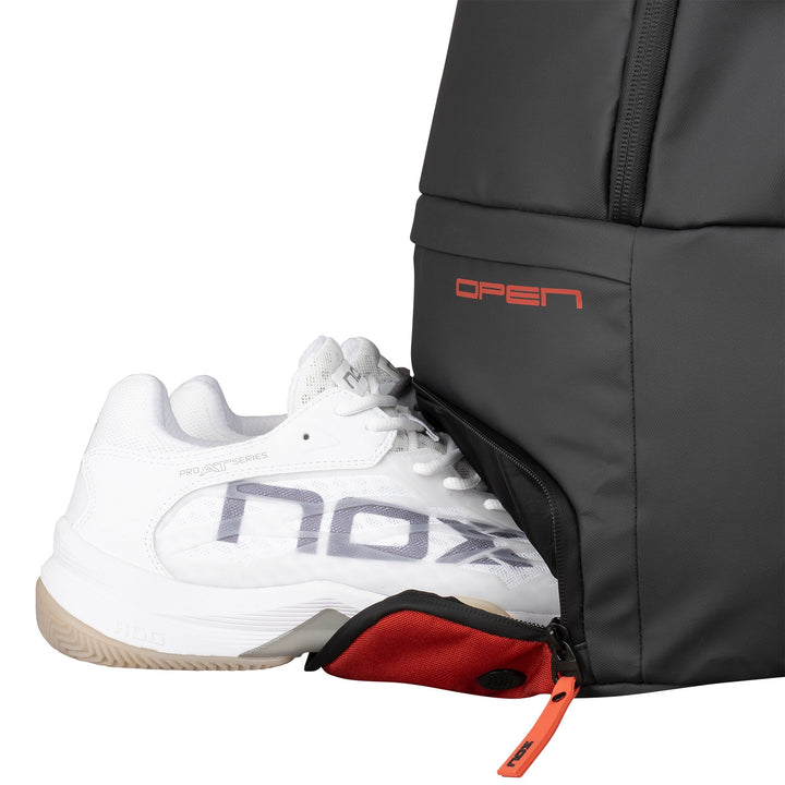 NOX LUXURY OPEN SERIES BACKPACK BLACK/RED