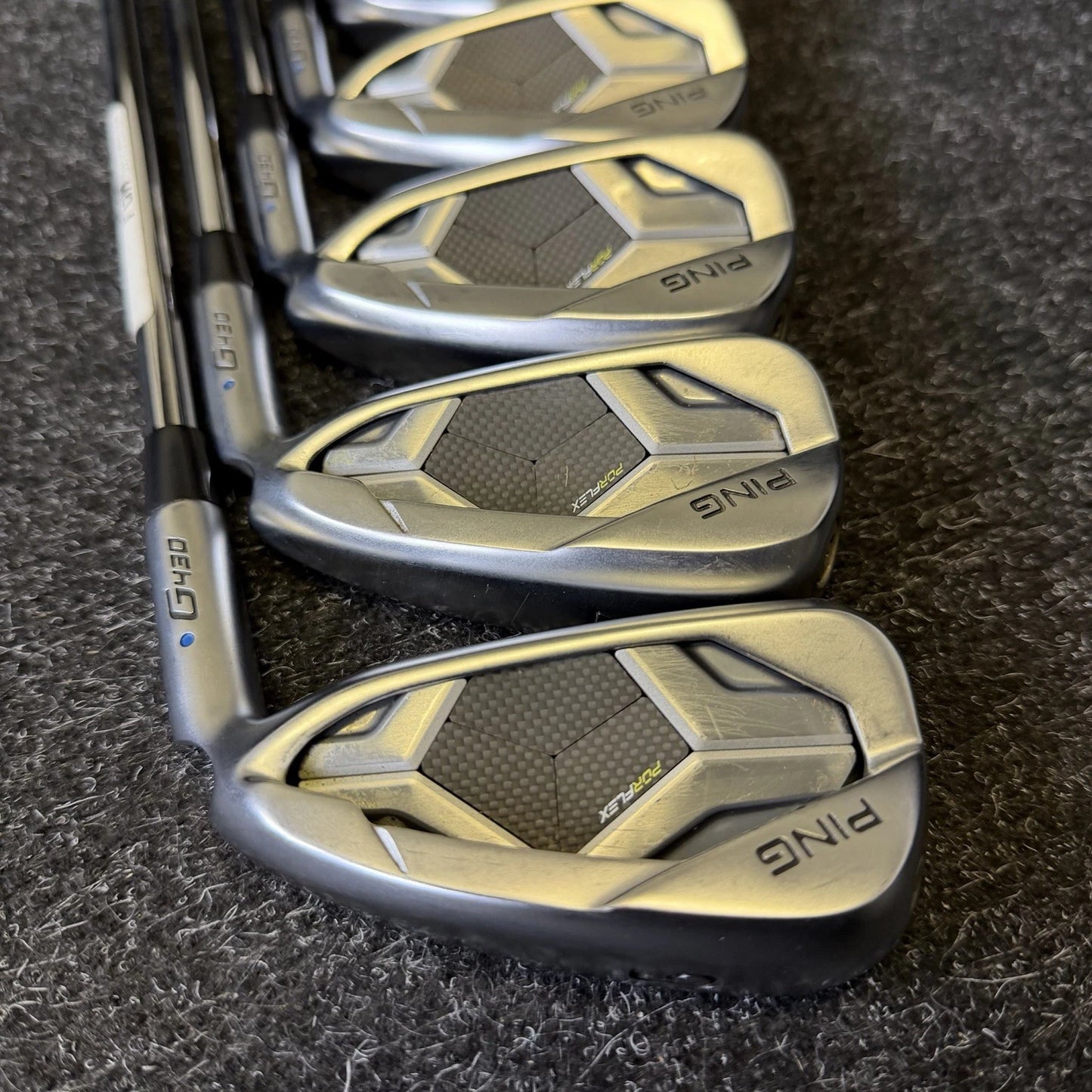 PING G430 IRONS / 6-PW + 45 + 54 / PING AWT 2.0 REGULAR SHAFTS / BLUE DOT