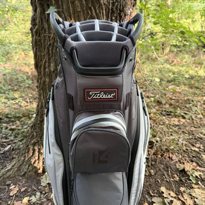 TITLEIST STADRY 14 WAY CART BAG - CHARCOAL/GREY/WHITE