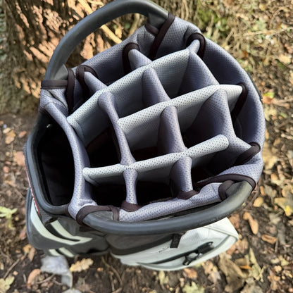 TITLEIST STADRY 14 WAY CART BAG - CHARCOAL/GREY/WHITE