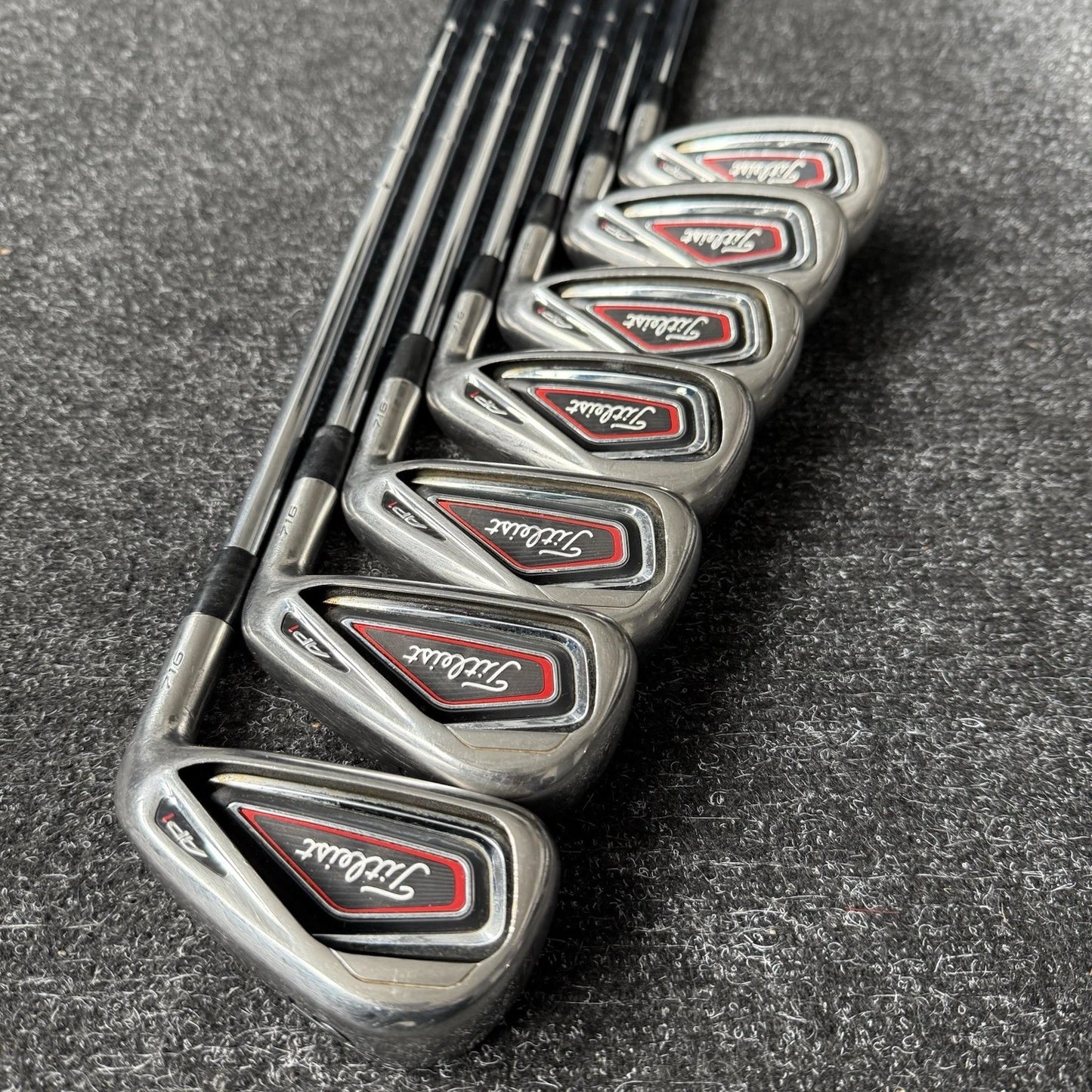 TITLEIST 716 AP1 IRONS / 5-PW + GW / KBS TOUR STIFF SHAFTS