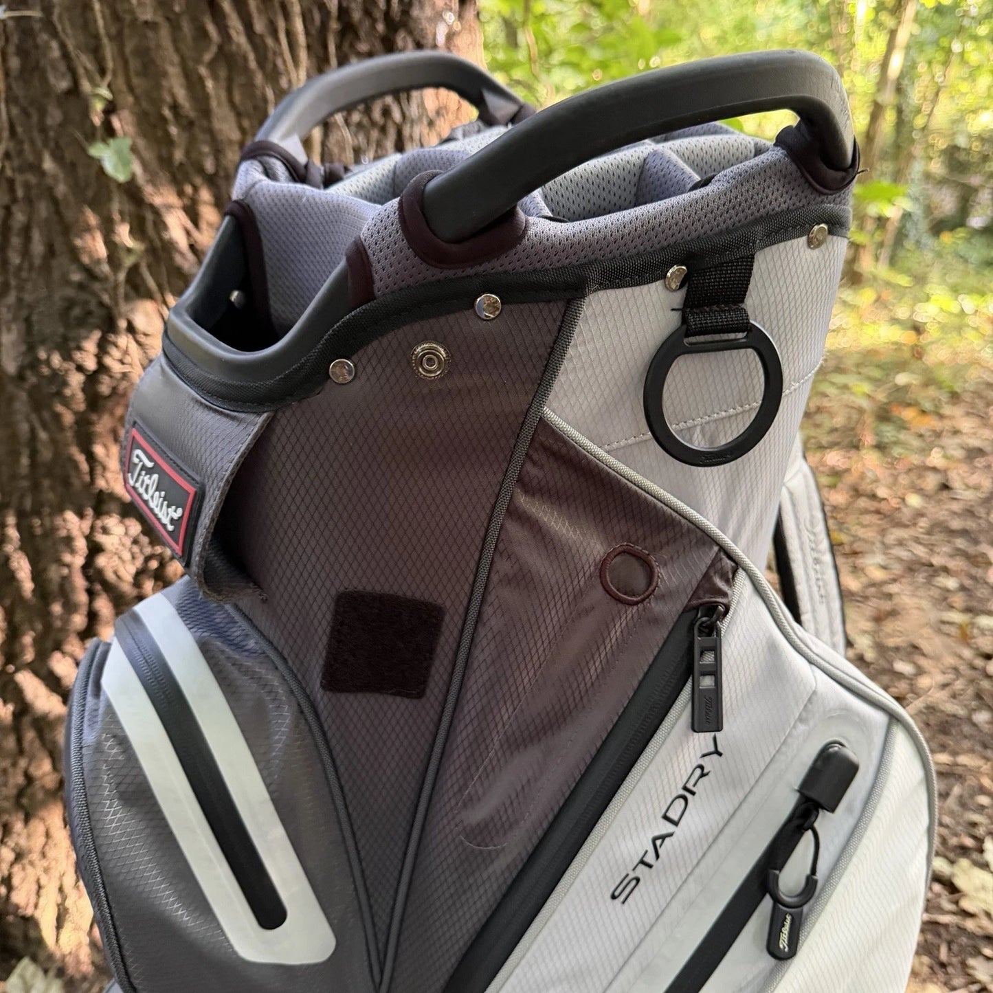 TITLEIST STADRY 14 WAY CART BAG - CHARCOAL/GREY/WHITE
