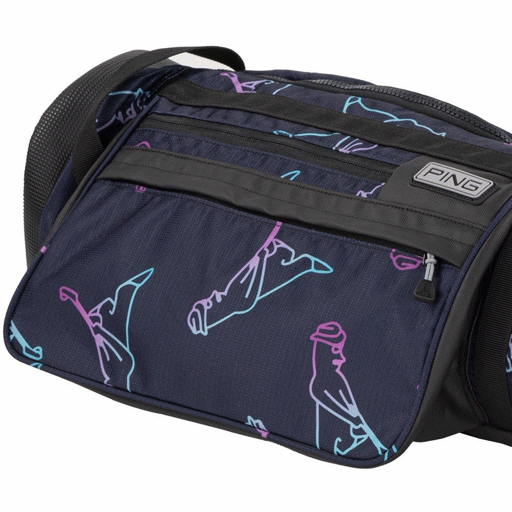 PING MOONLITE GOLF PENCIL BAG - NAVY/MR PING - NEW