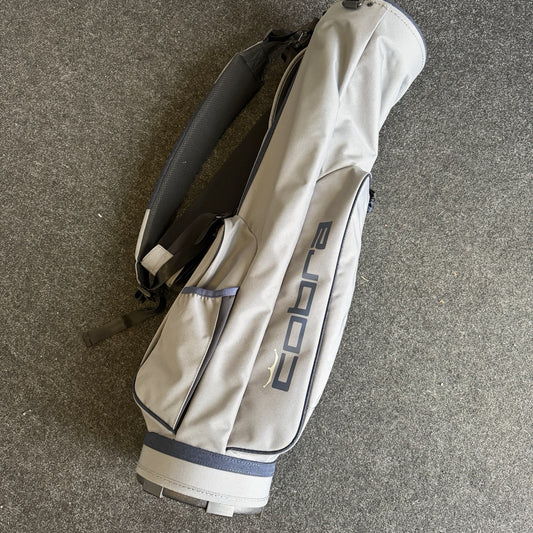 COBRA ULTRALIGHT PENCIL BAG 2 WAY - GREY/NAVY GOLF BAG