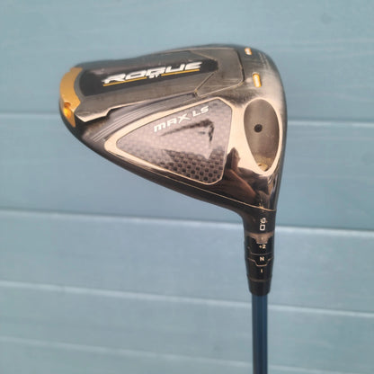 CALLAWAY ROGUE ST MAX LS DRIVER / 9 DEGREE / ALDILA ROGUE BLUE ELITE 65 STIFF