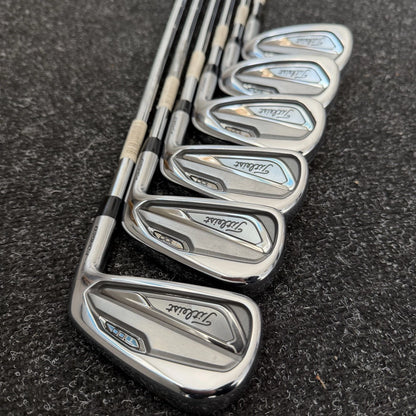 TITLEIST T100 2019 IRONS / 5-PW / TRUE TEMPER S300 AMT WHITE STIFF SHAFTS