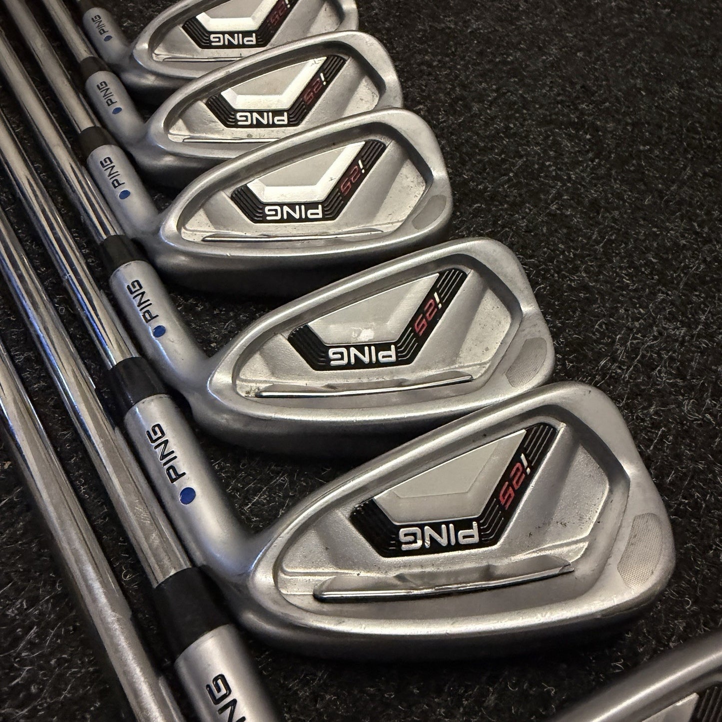 PING I25 IRONS / 4-PW / PING CFS STIFF SHAFTS / BLUE DOT / PART EX WELCOME!