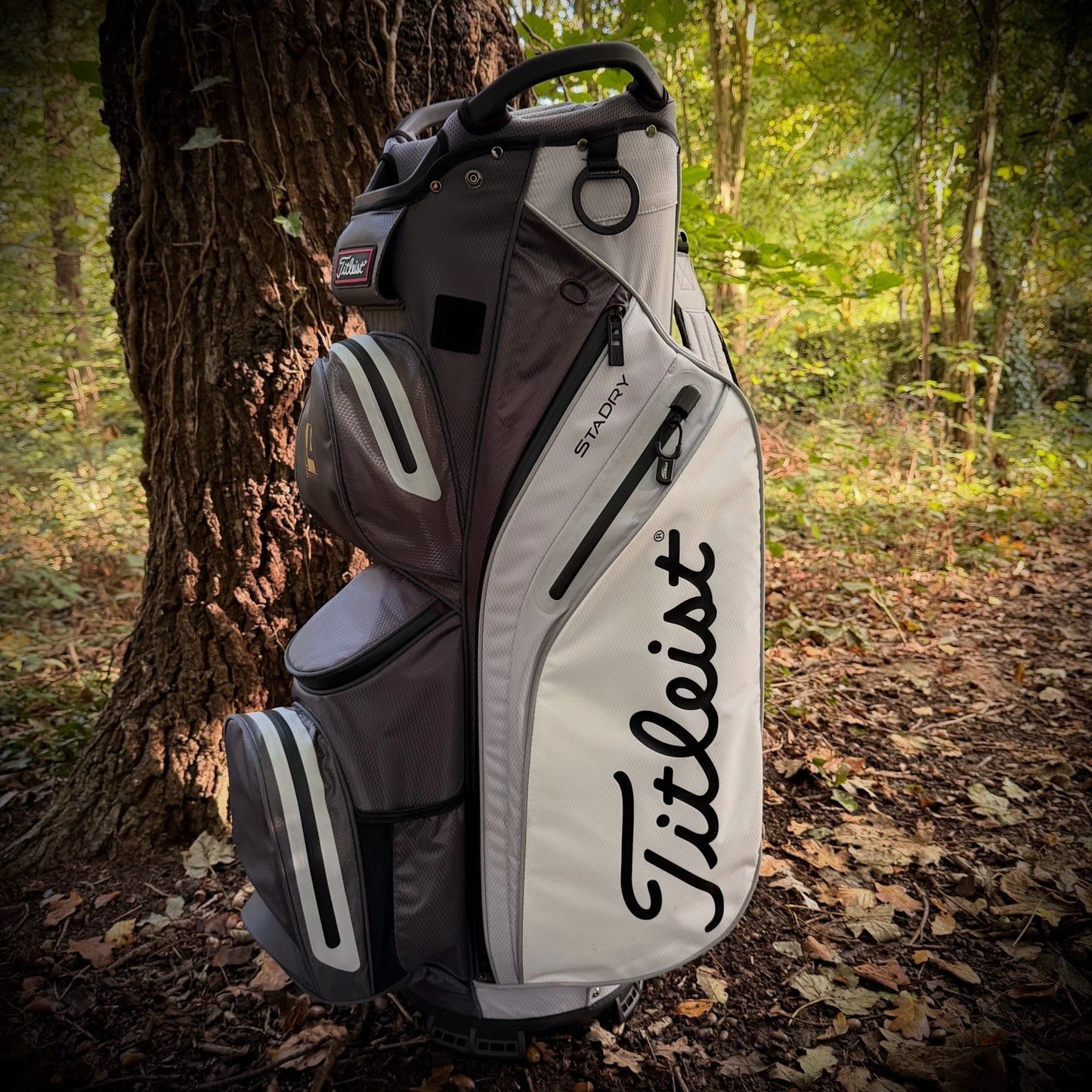 TITLEIST STADRY 14 WAY CART BAG - CHARCOAL/GREY/WHITE