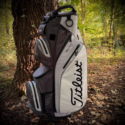 TITLEIST STADRY 14 WAY CART BAG - CHARCOAL/GREY/WHITE