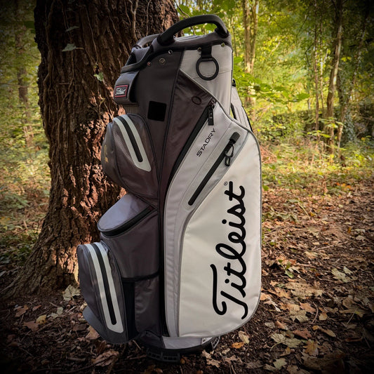 TITLEIST STADRY 14 WAY CART BAG - CHARCOAL/GREY/WHITE