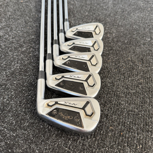 CALLAWAY APEX TCB IRONS / 5-9 / DYNAMIC GOLD DST 98 STIFF SHAFTS
