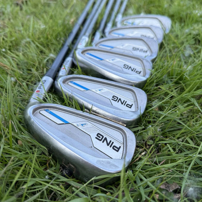 PING IE1 IRONS / 5-PW / PING CFS 70 REGULAR GRAPHITE SHAFTS / RED DOT